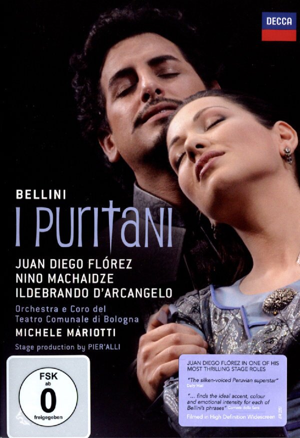 Orchestra of the Teatro Comunale di Bologna, Michele Mariotti & Juan Diego Flórez - Bellini - I Puritani Decca, Unitel Classica, 2 DVDs