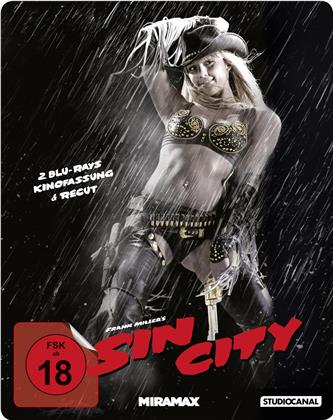 Sin City (2005) (Kinofassung & Recut-Version, Steelbook, 2 Blu-rays)