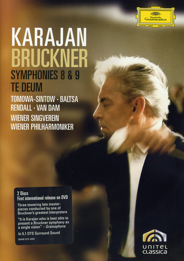 Wiener Philharmoniker, Herbert von Karajan & Anna Tomowa-Sintow - Bruckner - Symphonies Nos. 8 & 9 / Te Deum Deutsche Grammophon, 2 DVD