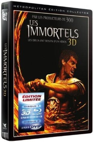 Les Immortels (2011) Steelbook, Blu-ray 3D (+2D) + DVD