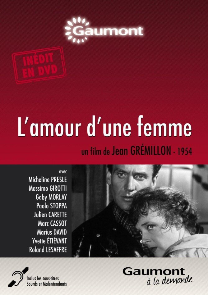 L'amour d'une femme (1953) Collection Gaumont à la demande, n/b