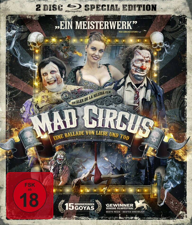 Mad Circus - Eine Ballade von Liebe und Tod (2010) Special Edition, 2 Blu-rays