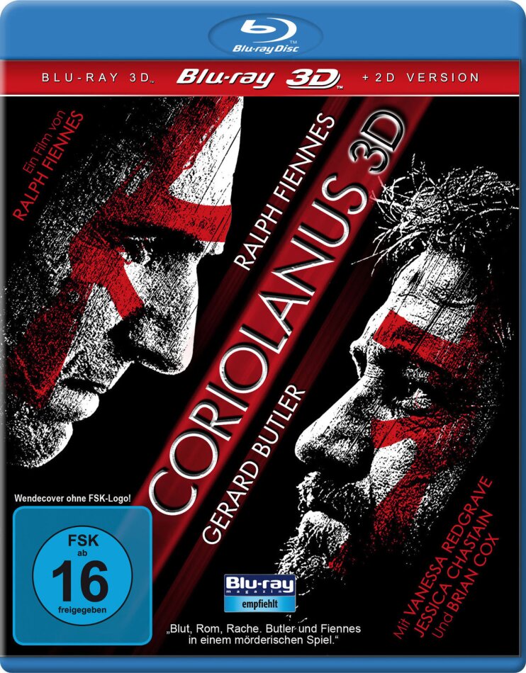 Coriolanus (2011) Blu-ray 3D + Blu-ray