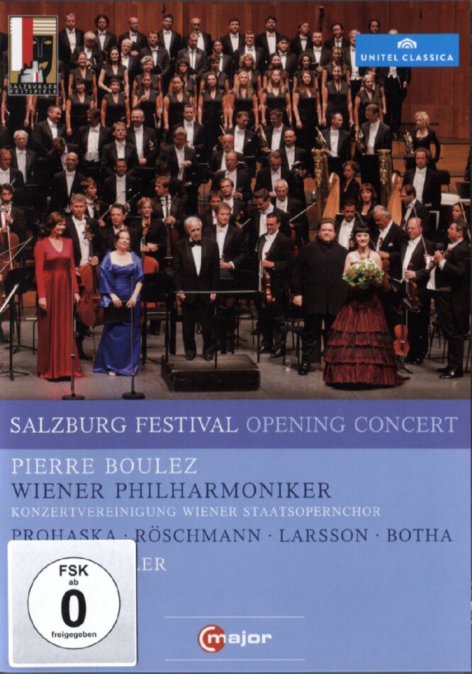 Wiener Philharmoniker, Pierre Boulez (*1925) & Anna Prohaska - Salzburg Festival Opening Concert 2011 Salzburger Festspiele, C Major, Unitel Classica