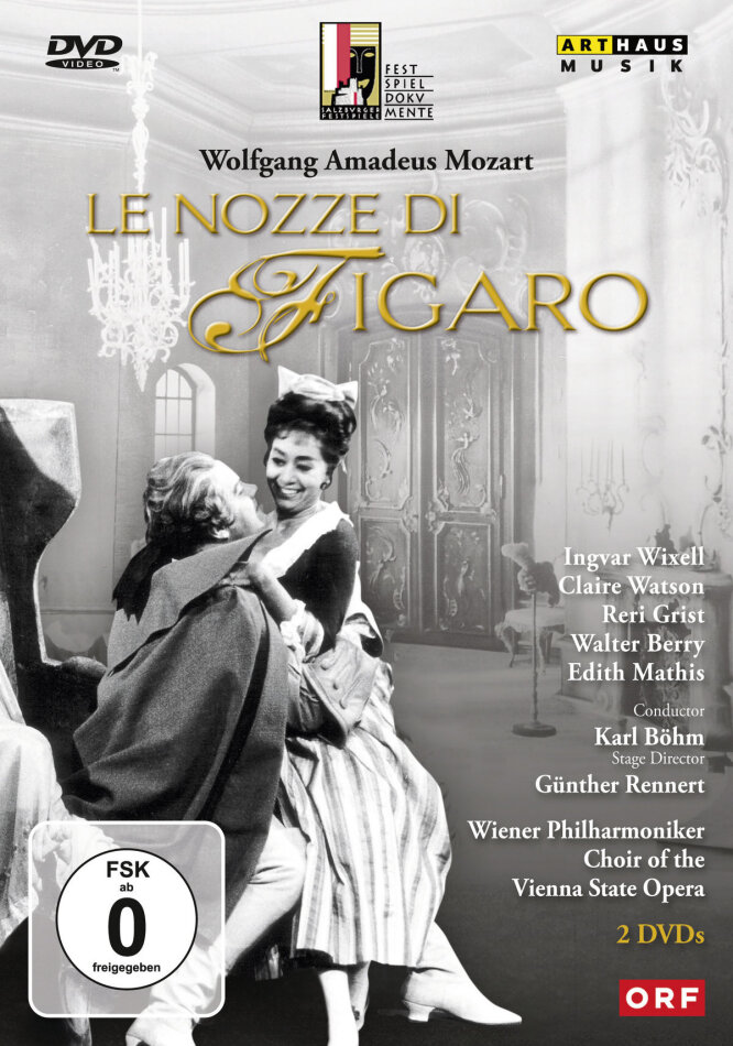 Wiener Philharmoniker, Karl Böhm & Ingvar Wixell - Mozart - Le nozze di Figaro Salzburger Festspiele, Arthaus Musik, 2 DVDs