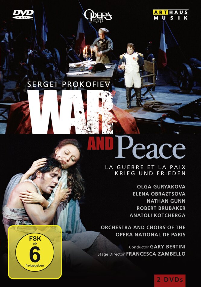 Orchestra of the Opera National de Paris, Gary Bertini & Olga Guryakova - Prokofiev - War and Peace Arthaus Musik, 2 DVDs