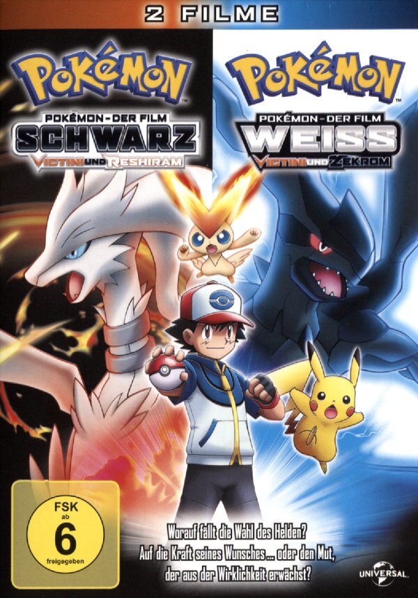 Pokémon - Schwarz - Victini und Zekrom / Weiss - Victini und Reshiram 2 DVDs