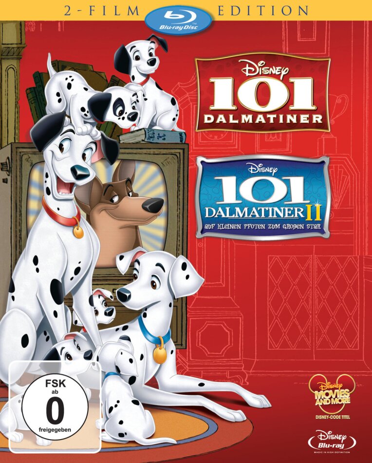 101 Dalmatiner 1 & 2 2 Blu-rays