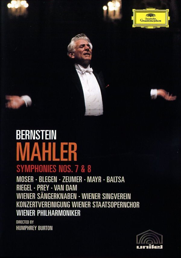 Wiener Philharmoniker, Leonard Bernstein (1918-1990) & Edda Moser - Mahler - Symphonies Nos. 7 & 8 Deutsche Grammophon, 2 DVD