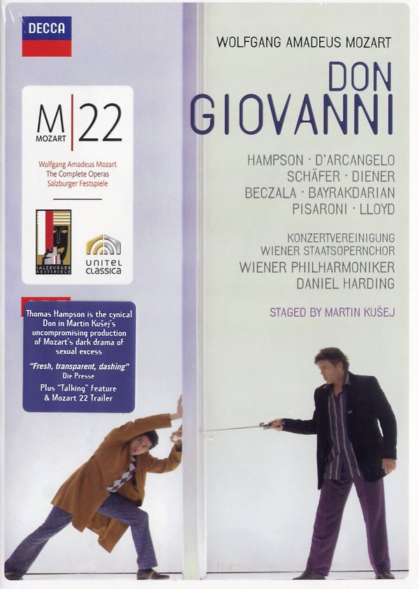 Wiener Philharmoniker, Daniel Harding & Thomas Hampson - Mozart - Don Giovanni Decca, Salzburger Festspiele, 2 DVD