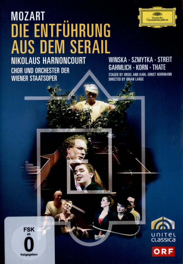 Wiener Staatsoper, Nikolaus Harnoncourt & Hilmar Thate - Mozart - Die Entführung aus dem Serail Deutsche Grammophon, Unitel Classica, 2 DVDs