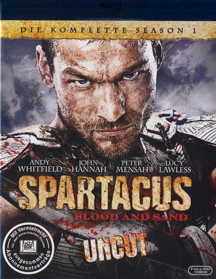 Spartacus - Blood and Sand (Uncut) - Staffel 1 Uncut, 4 Blu-rays