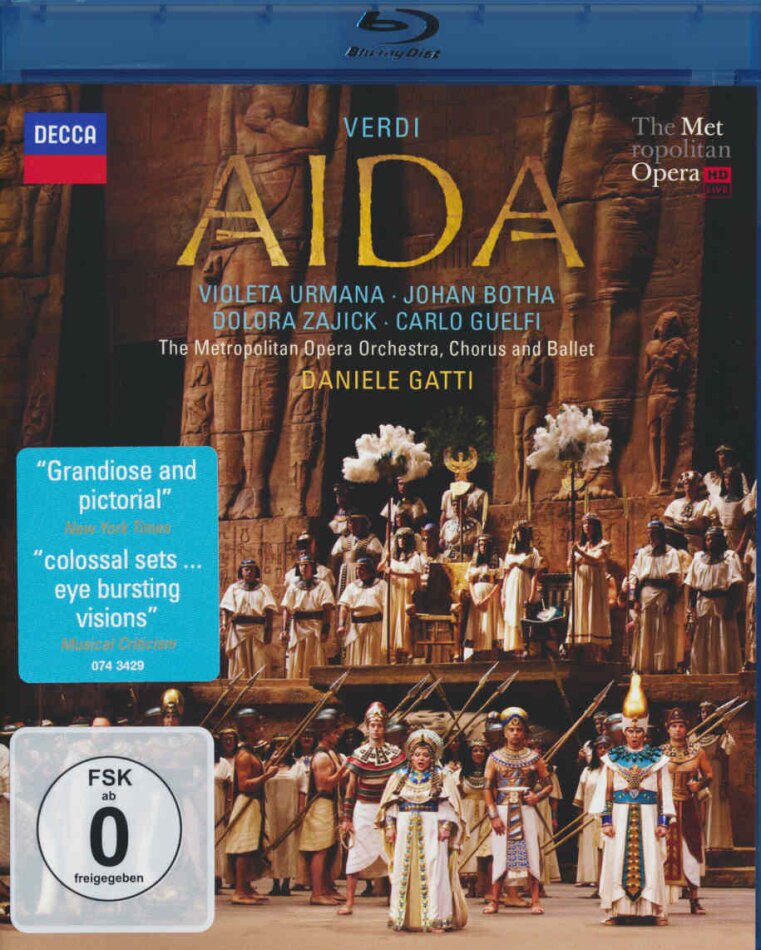 Metropolitan Opera Orchestra, Daniele Gatti & Violeta Urmana - Verdi - Aida Decca