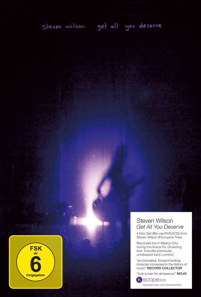 Steven Wilson - Get all you deserve Blu-ray + DVD + 2 CD