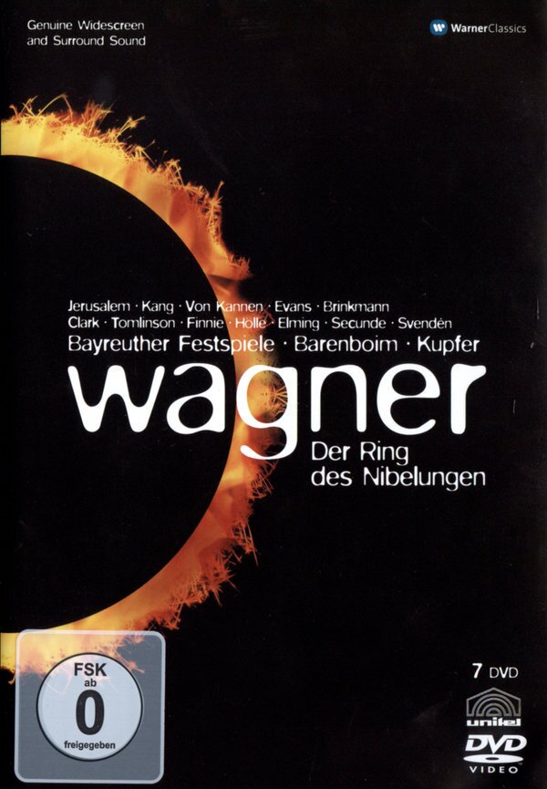 Bayreuther Festspiele Orchestra, Daniel Barenboim & Siegfried Jerusalem - Wagner - Der Ring des Nibelungen 7 DVDs