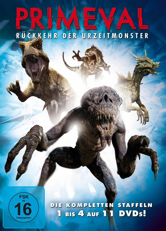 Primeval - Rückkehr der Urzeitmonster - Staffel 1-4 11 DVDs