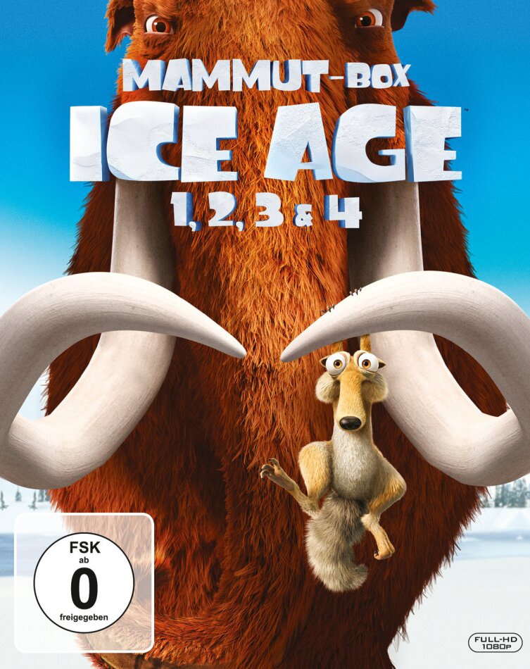Ice Age 1-4 - Mammut-Box 4 Blu-rays