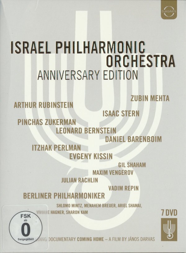 Israel Philharmonic Orchestra, Leonard Bernstein (1918-1990), Arthur Rubinstein & Zubin Mehta - Anniversary Collection Euro Arts, 7 DVDs