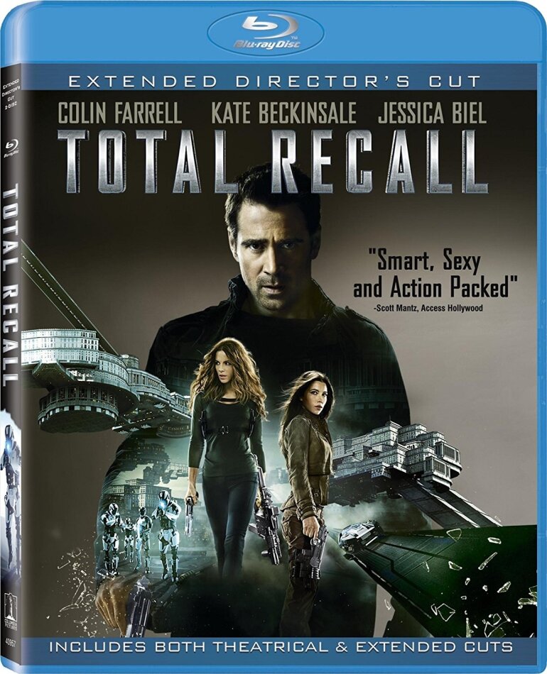 Total Recall (2012) Director's Cut, Extended Edition, 2 Blu-rays