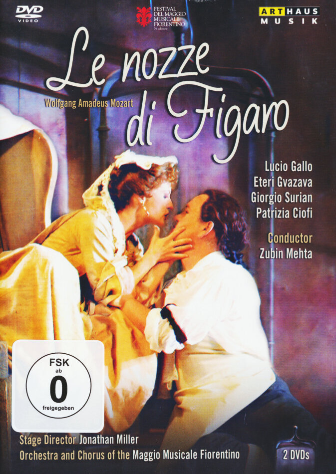 Orchestra Maggio Musicale Fiorentino, Zubin Mehta & Patrizia Ciofi - Mozart - La nozze di Figaro Arthaus Musik