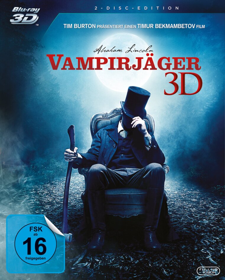 Abraham Lincoln: Vampirjäger (2012) Blu-ray 3D + Blu-ray