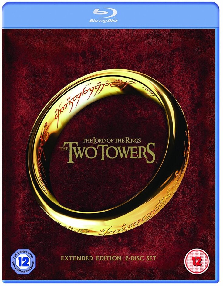 The Lord of the Rings - The Two Towers (2002) Extended Edition, 2 Blu-rays
