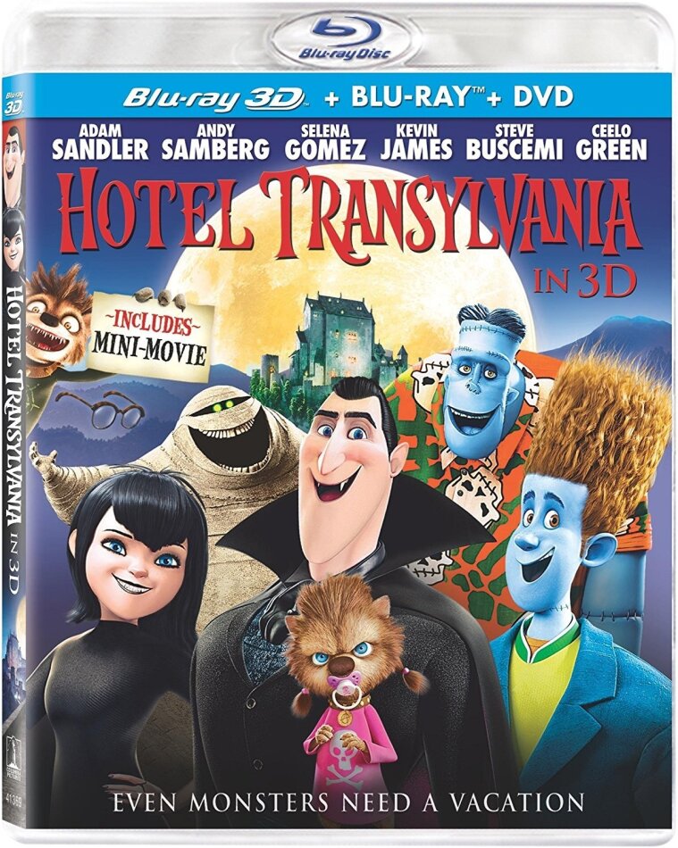 Hotel Transylvania (2012) Blu-ray 3D (+2D) + Blu-ray + DVD