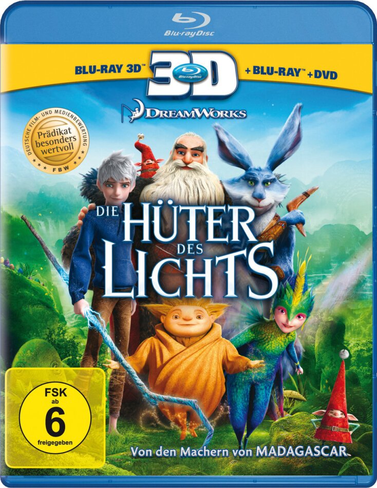 Die Hüter des Lichts - Rise of the Guardians (2012) Blu-ray 3D (+2D) + Blu-ray + DVD