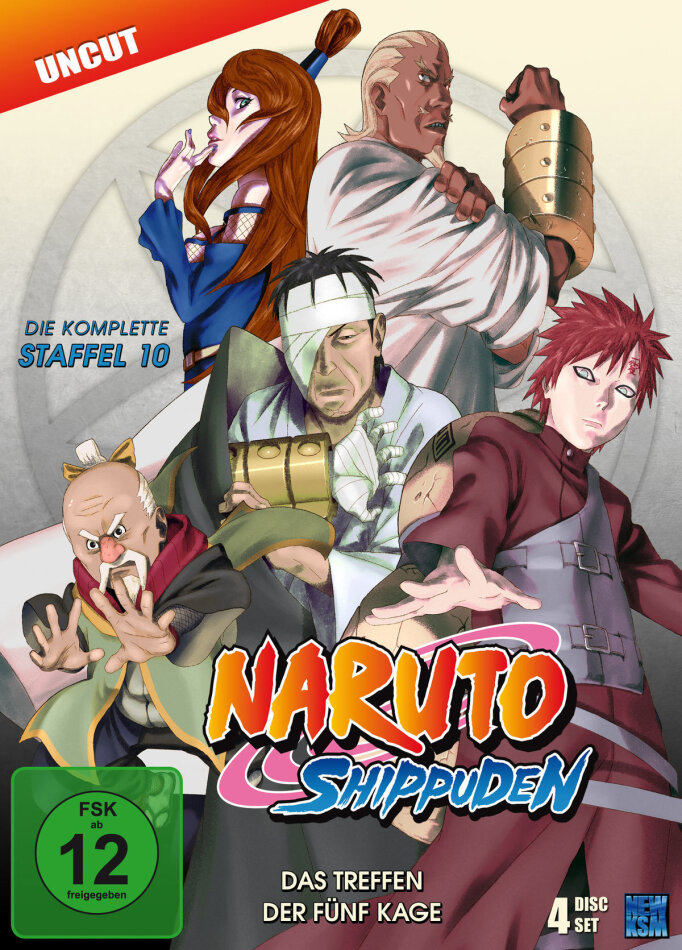 Naruto Shippuden - Staffel 10 4 DVDs