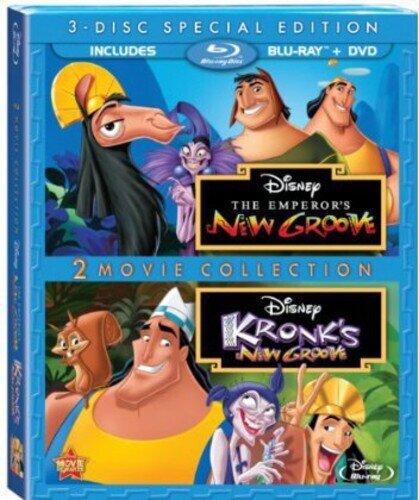 The Emperor's New Groove 1 & 2 - The Emperor's New Groove / Kronk's New Groove 2 Blu-rays + DVD