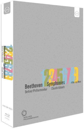 Berliner Philharmoniker & Claudio Abbado - Beethoven - Symphonies Nos. 1-9 Euro Arts, 4 Blu-rays