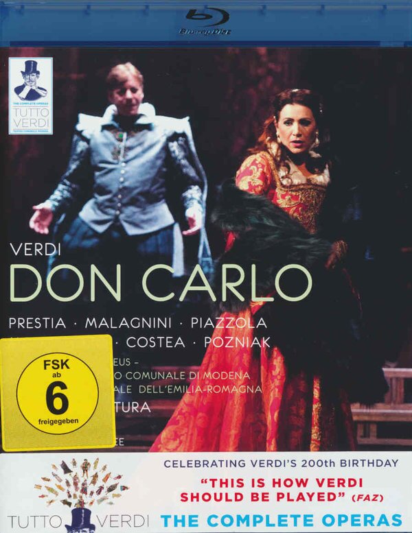 Orchestra Dell'Emilia-Romagna, Fabrizio Ventura & Giacomo Prestia - Verdi - Don Carlo Tutto Verdi, Unitel Classica, C Major