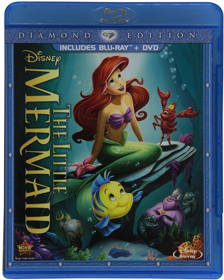 The little Mermaid (1989) Diamond Edition, Blu-ray + DVD