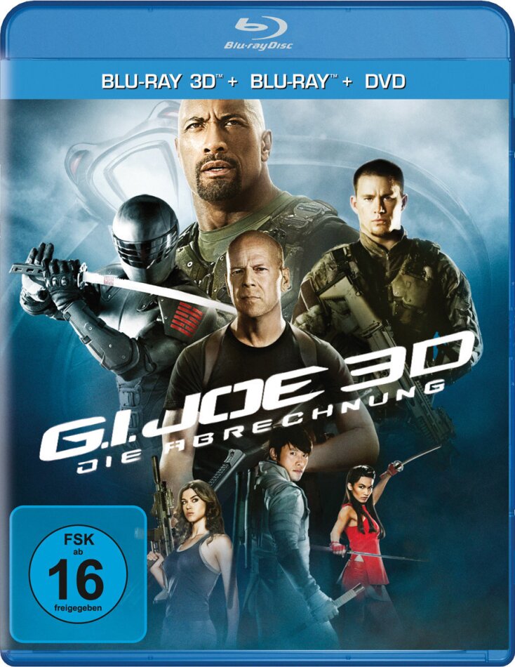 G.I. Joe - Die Abrechnung (2012) Blu-ray 3D (+2D) + 2 Blu-rays + DVD