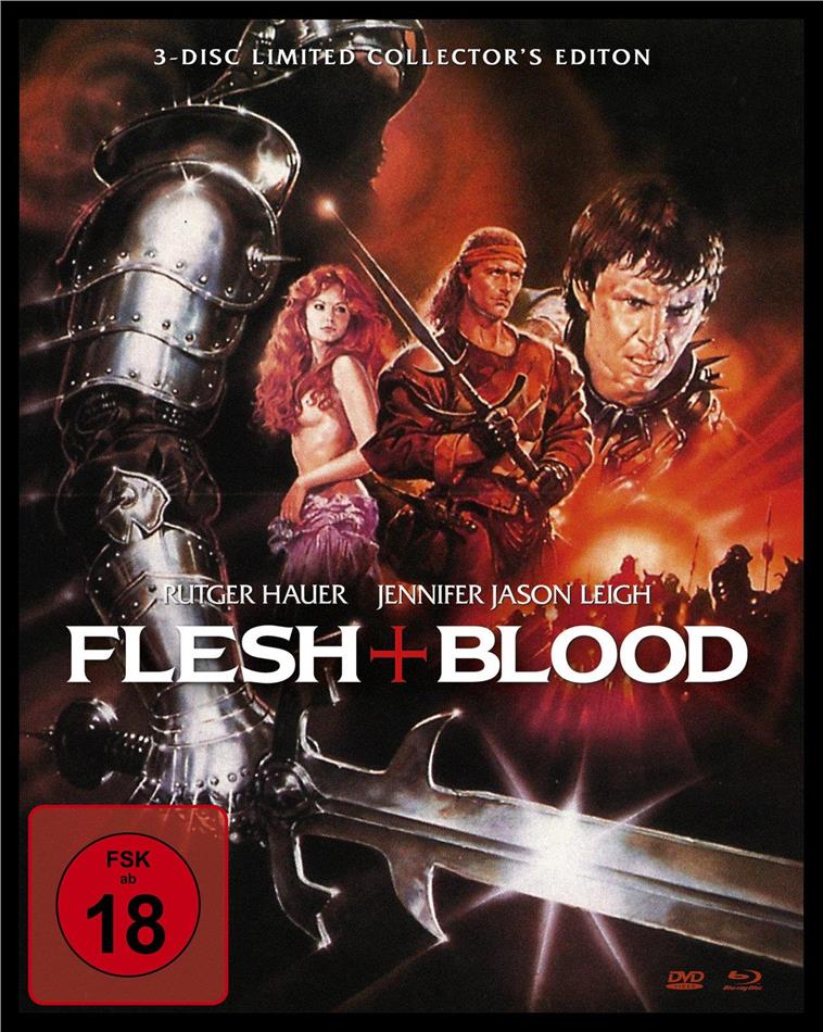 Flesh + Blood (1985) Mediabook, Blu-ray + 2 DVDs