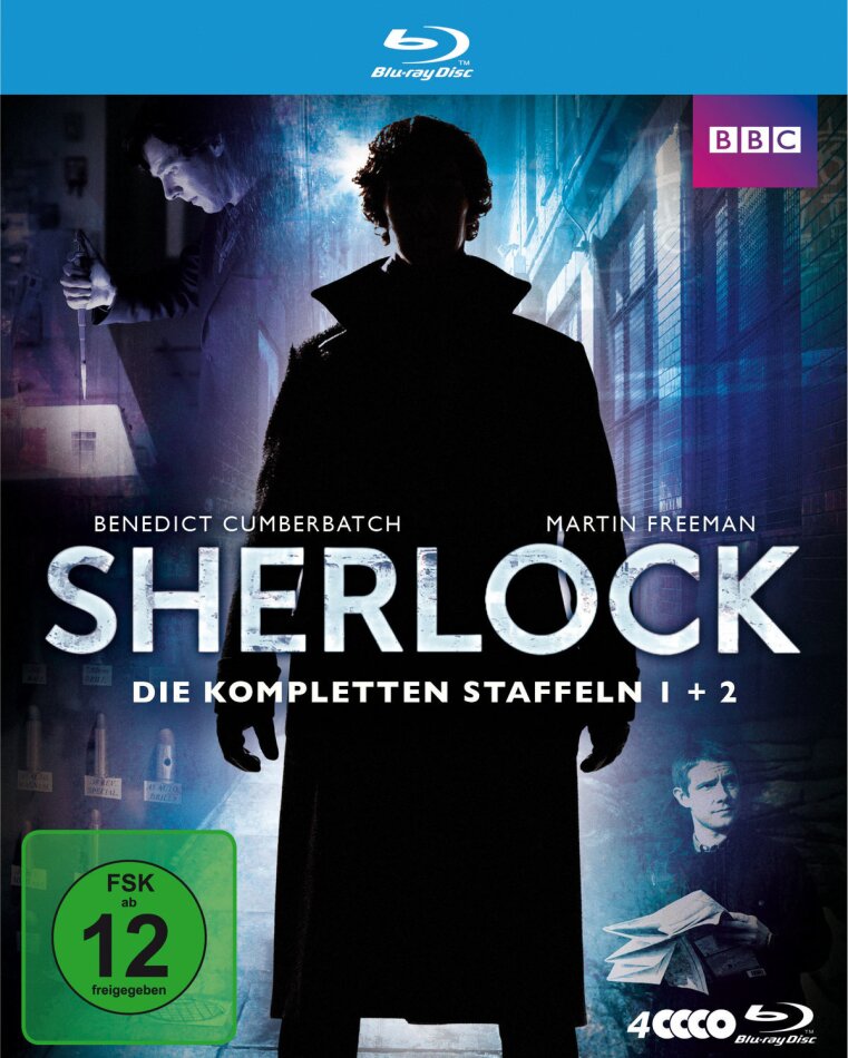 Sherlock - Staffel 1 + 2 BBC, 4 Blu-rays