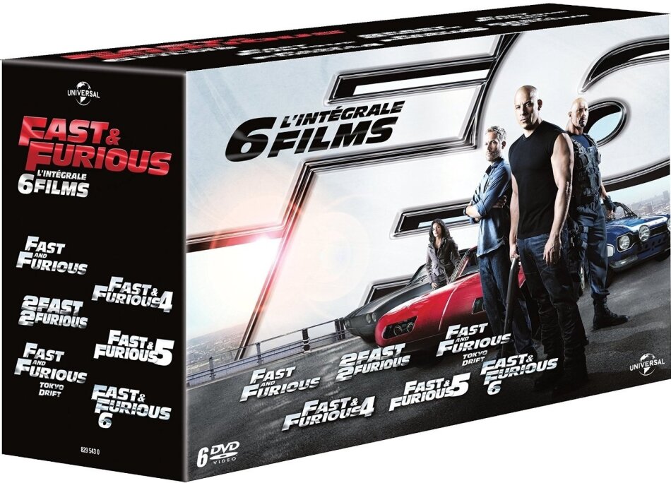 Fast & Furious 1-6 - L'intégrale 6 DVD