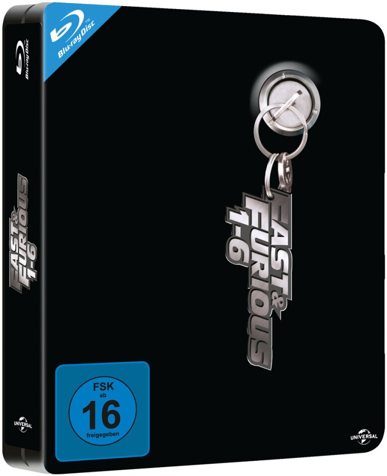 Fast & Furious 1-6 Limited Edition, Steelbook, 6 Blu-rays