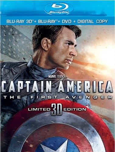 Captain America - The First Avenger (2011) Blu-ray 3D (+2D) + Blu-ray + DVD