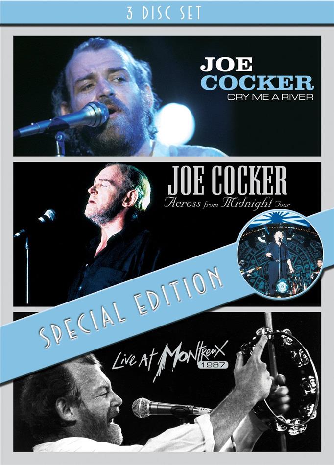 Joe Cocker - Midnight / Cry me a river/ Live at Montreux 1987 3 DVDs