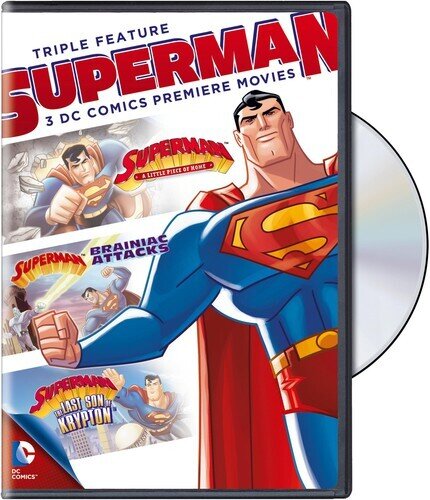 Superman Triple Feature - 3 DC Comics Premiere Movies 3 DVDs