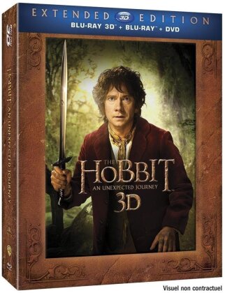 Le Hobbit - Un voyage inattendu (2012) (Version Longue, Blu-ray 3D (+2D) + 2 DVD)