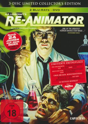 Re-Animator (1985) (Limited Collector's Edition, Mediabook, 2 Blu-rays + DVD)