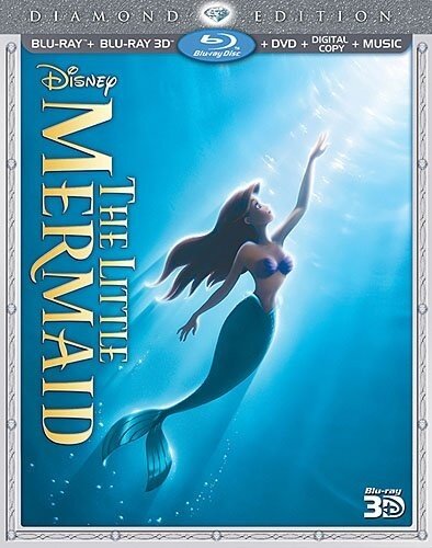 The little Mermaid (1989) Diamond Edition, Blu-ray 3D + Blu-ray + DVD