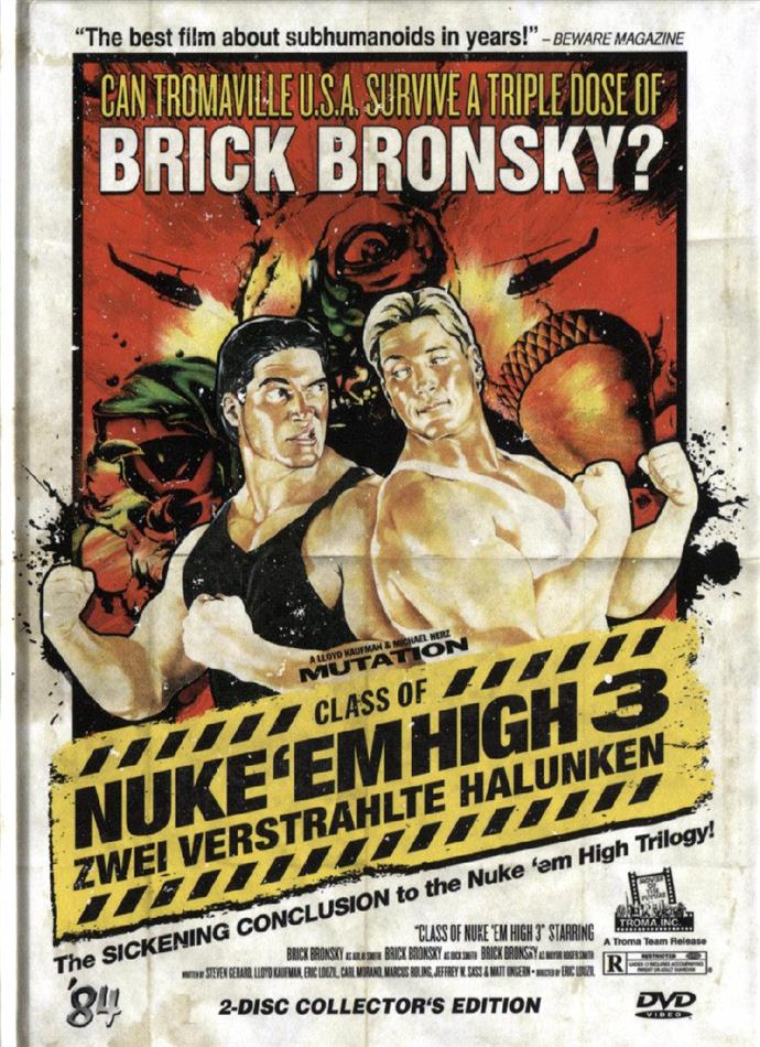Class of Nuke'Em High 3 - Zwei verstrahlte Halunken (1994) Collector's Edition, Limited Edition, Mediabook, Uncut, 2 DVDs