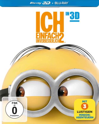 Ich - Einfach Unverbesserlich 2 - Despicable Me 2 (2013) (Steelbook, Blu-ray 3D + Blu-ray)