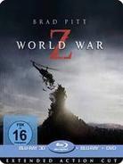 World War Z (2013) - (Extended Action Cut) (2013) Limited Edition, Steelbook, Blu-ray 3D + Blu-ray + DVD