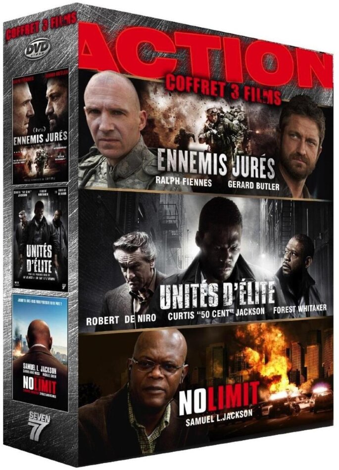 Action - Coffret 3 films - Ennemis jurés / Unités d'élite / No Limit 3 DVD
