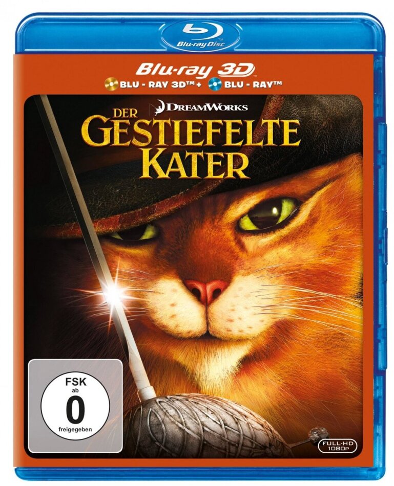 Der gestiefelte Kater (2011) Blu-ray 3D + Blu-ray