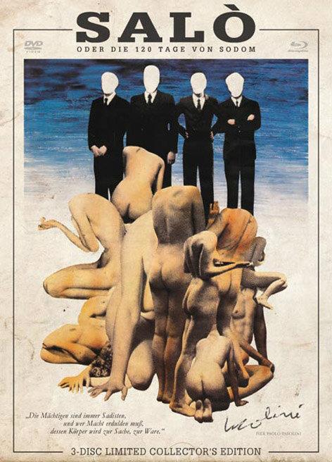 Salò oder die 120 Tage von Sodom (1975) Cover A, Collector's Edition, Limited Edition, Uncut, Blu-ray + 2 DVDs